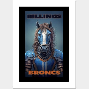 Billings Broncs Posters and Art